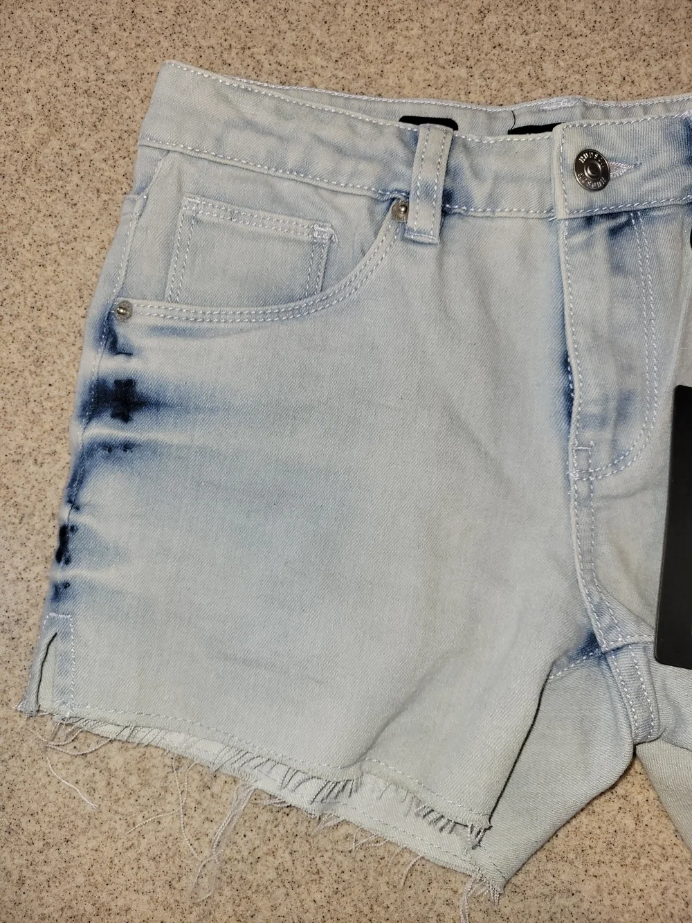 Hudson Jeans Yemisi Cut Off Denim Shorts Light Blue Size 16 Kids/Youth NWT